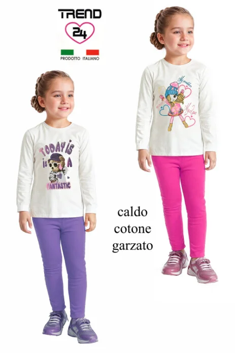 Completi bimba autunnali maxipull + leggins